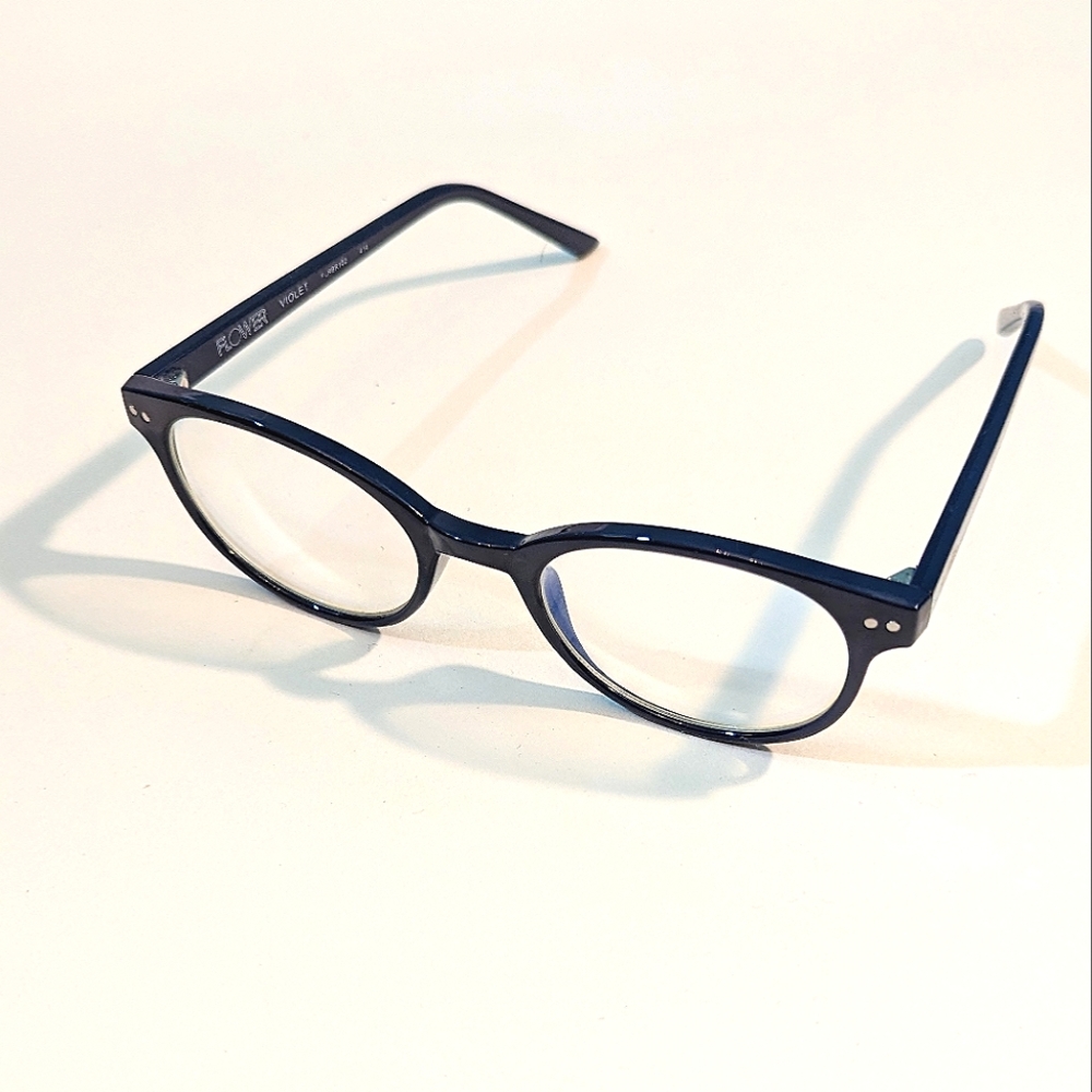 Flower Drew Barrymore New Blue Light Blocking Glasses (Non-Prescriptipn) Violet